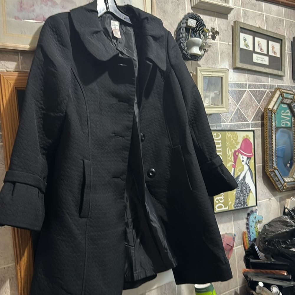 Aqua dress coat